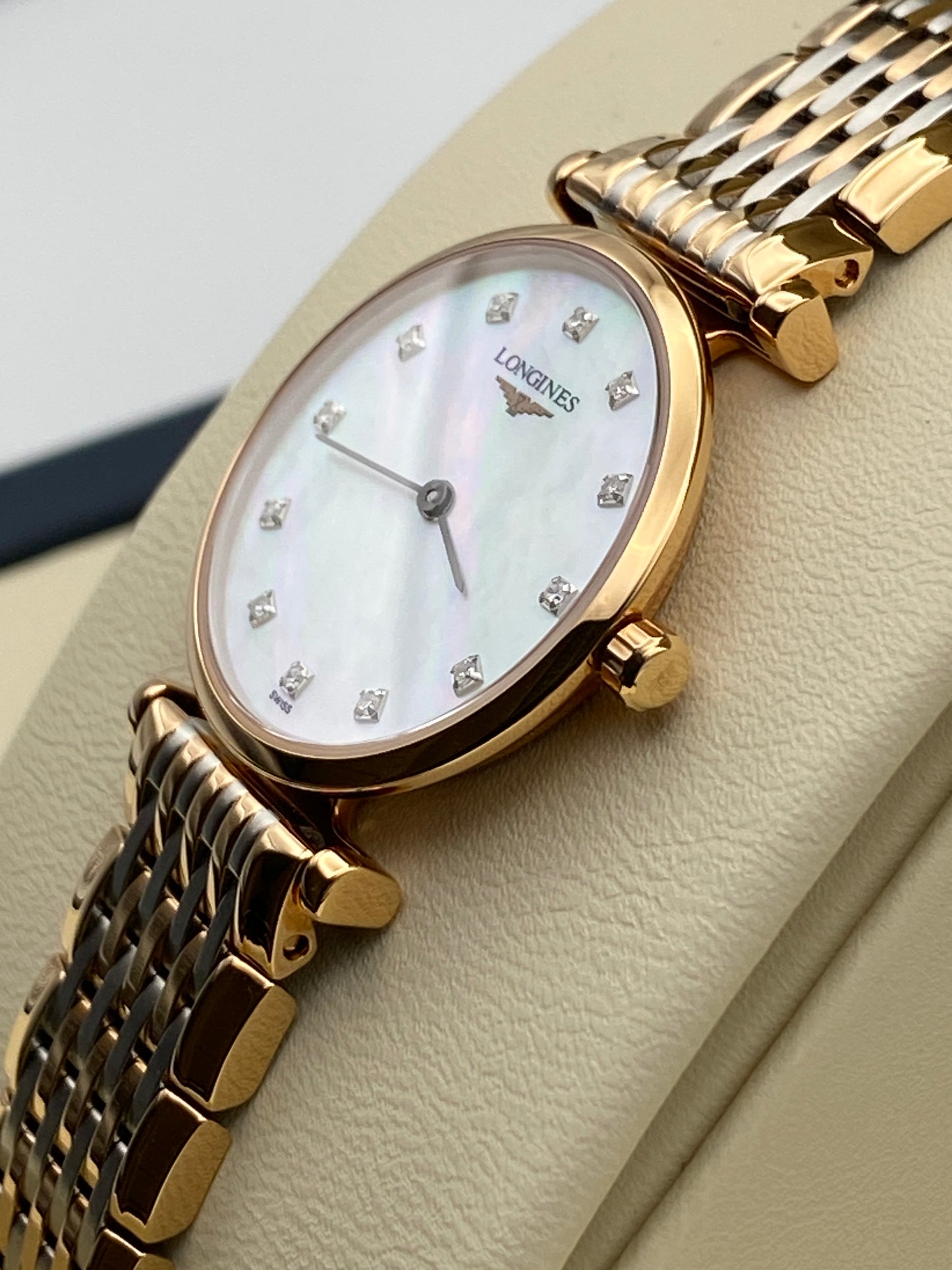 LONGINES, La Grande Classique, 24mm MOP Dial, Stainless Steel / PVD Ladies Watch (L42091977)