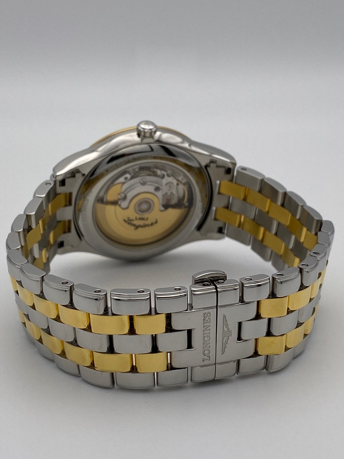 Longines Flagship White, Steel & Yellow Gold Men's Watch - L4.899.3.22.7