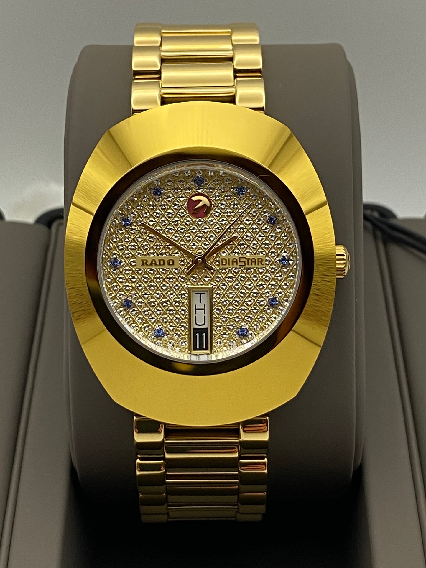RADO DIASTAR 'The Original' Stone Set 35mm Automatic Wrist Watch (R12413314)