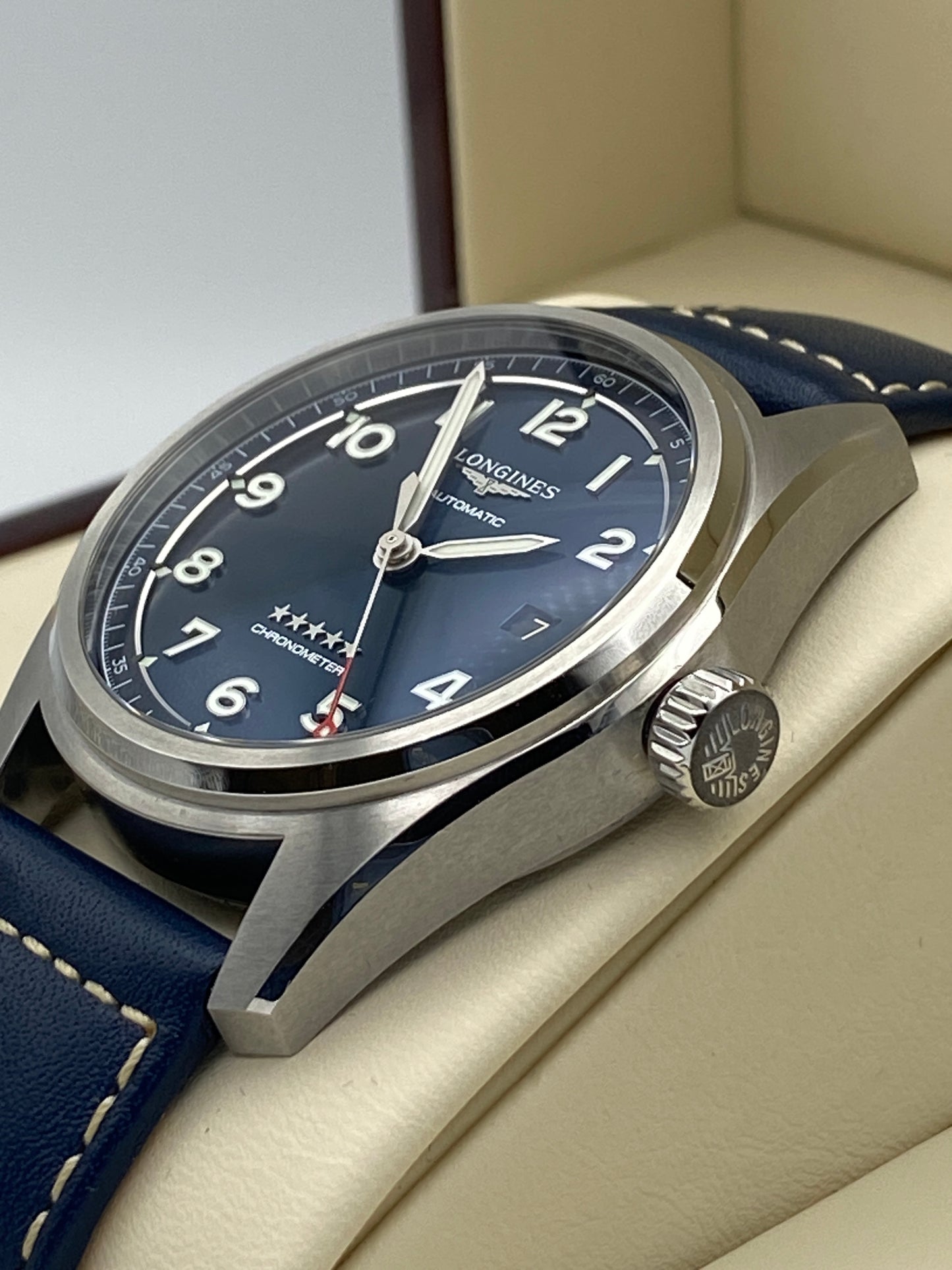Longines Spirit Sunray Blue Men's Watch - L3.810.4.93.0