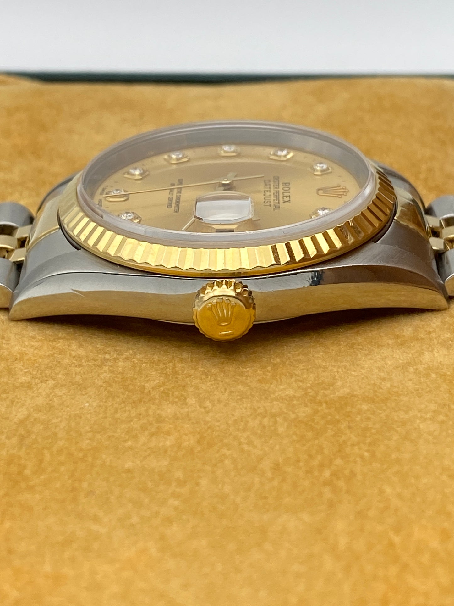 Rolex Datejust 16233, Champagne Factory “Big Stone” Diamond Dial (1995)