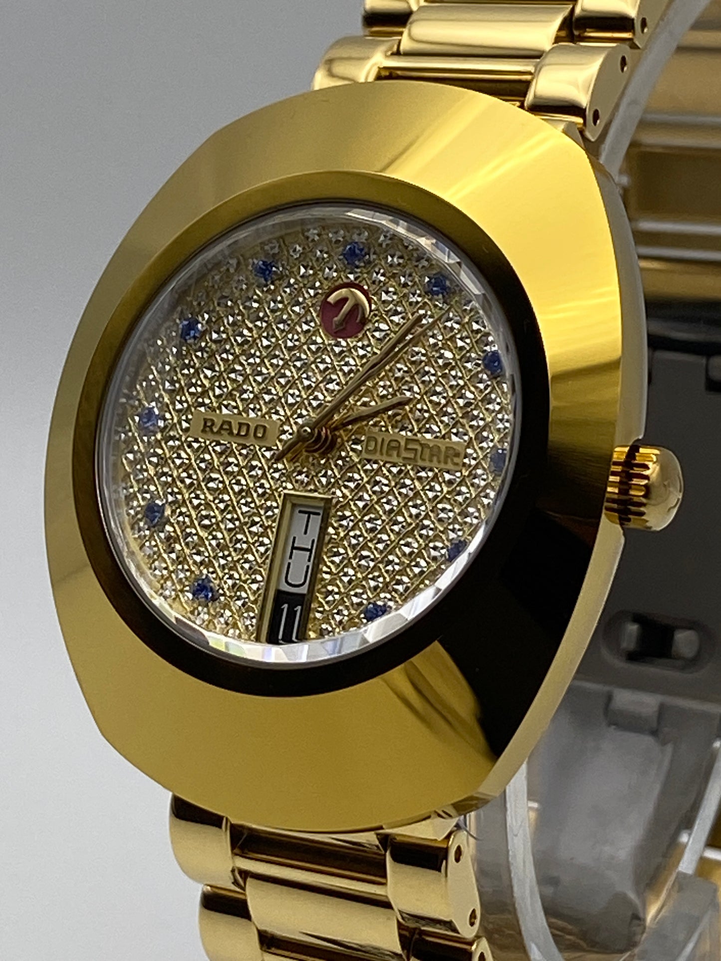 RADO DIASTAR 'The Original' Stone Set 35mm Automatic Wrist Watch (R12413314)