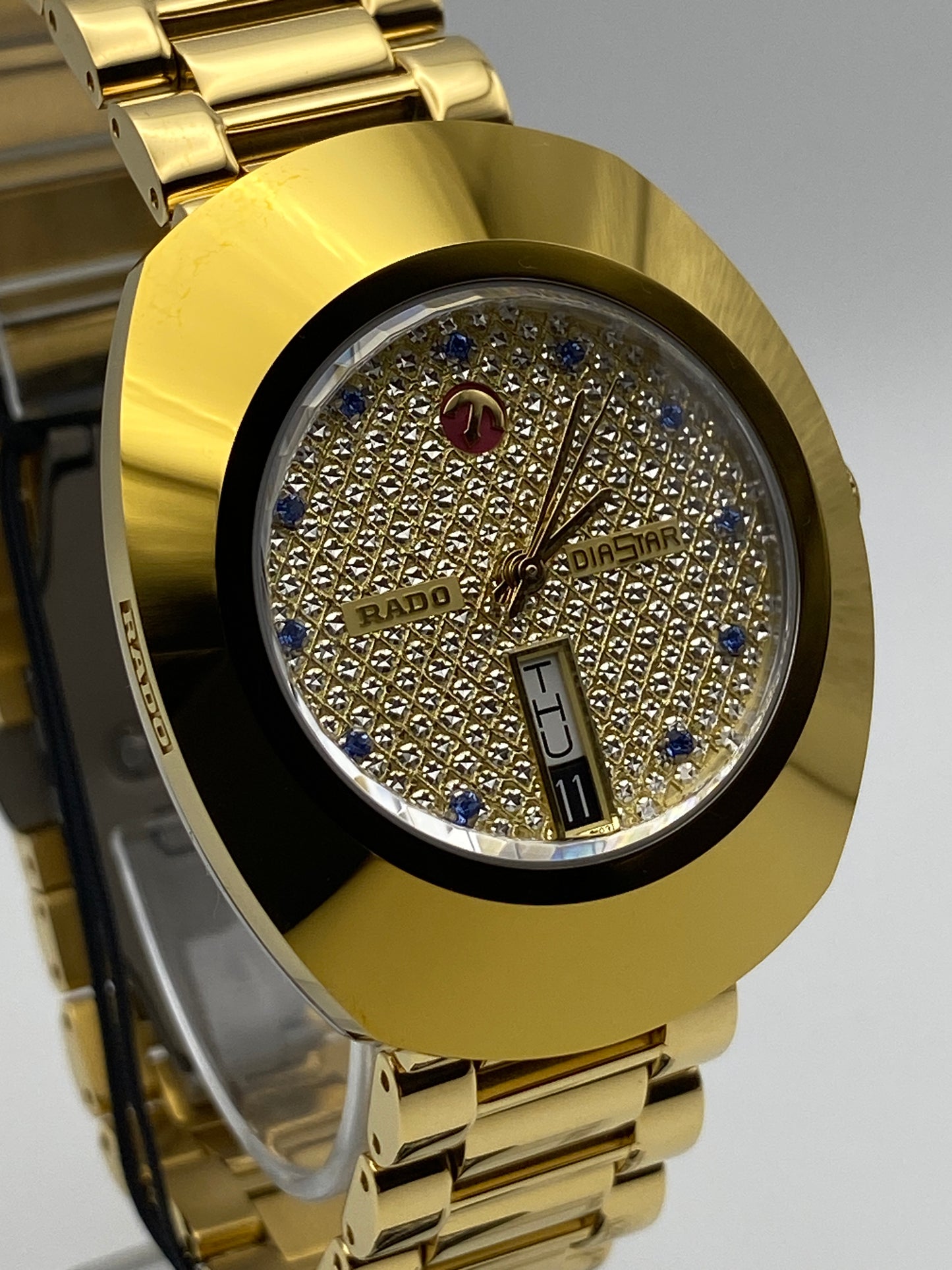 RADO DIASTAR 'The Original' Stone Set 35mm Automatic Wrist Watch (R12413314)