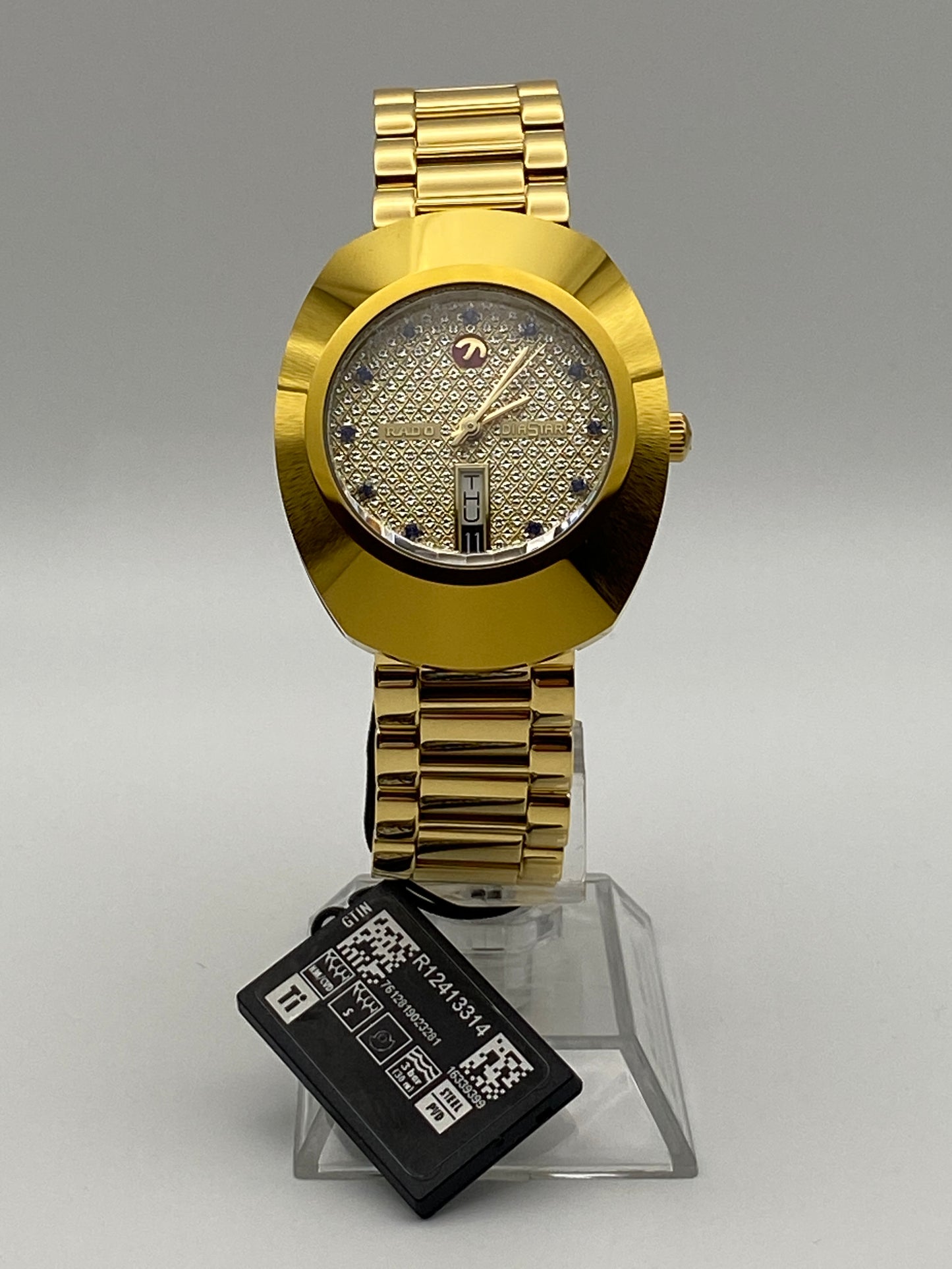 RADO DIASTAR 'The Original' Stone Set 35mm Automatic Wrist Watch (R12413314)