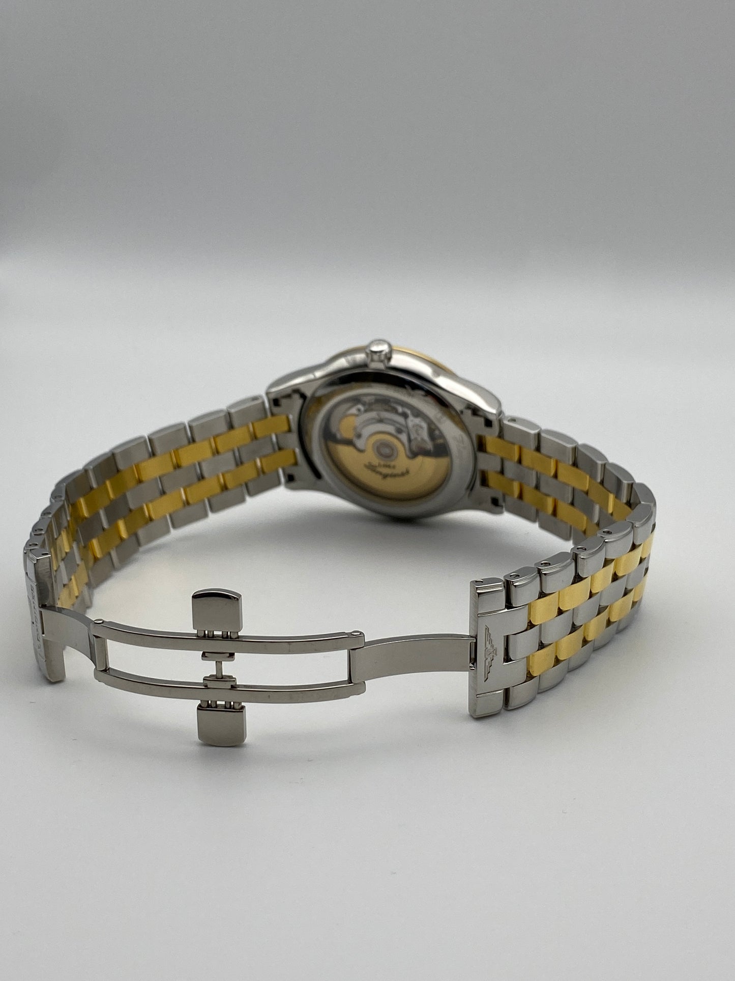 Longines Flagship White, Steel & Yellow Gold Men's Watch - L4.899.3.22.7
