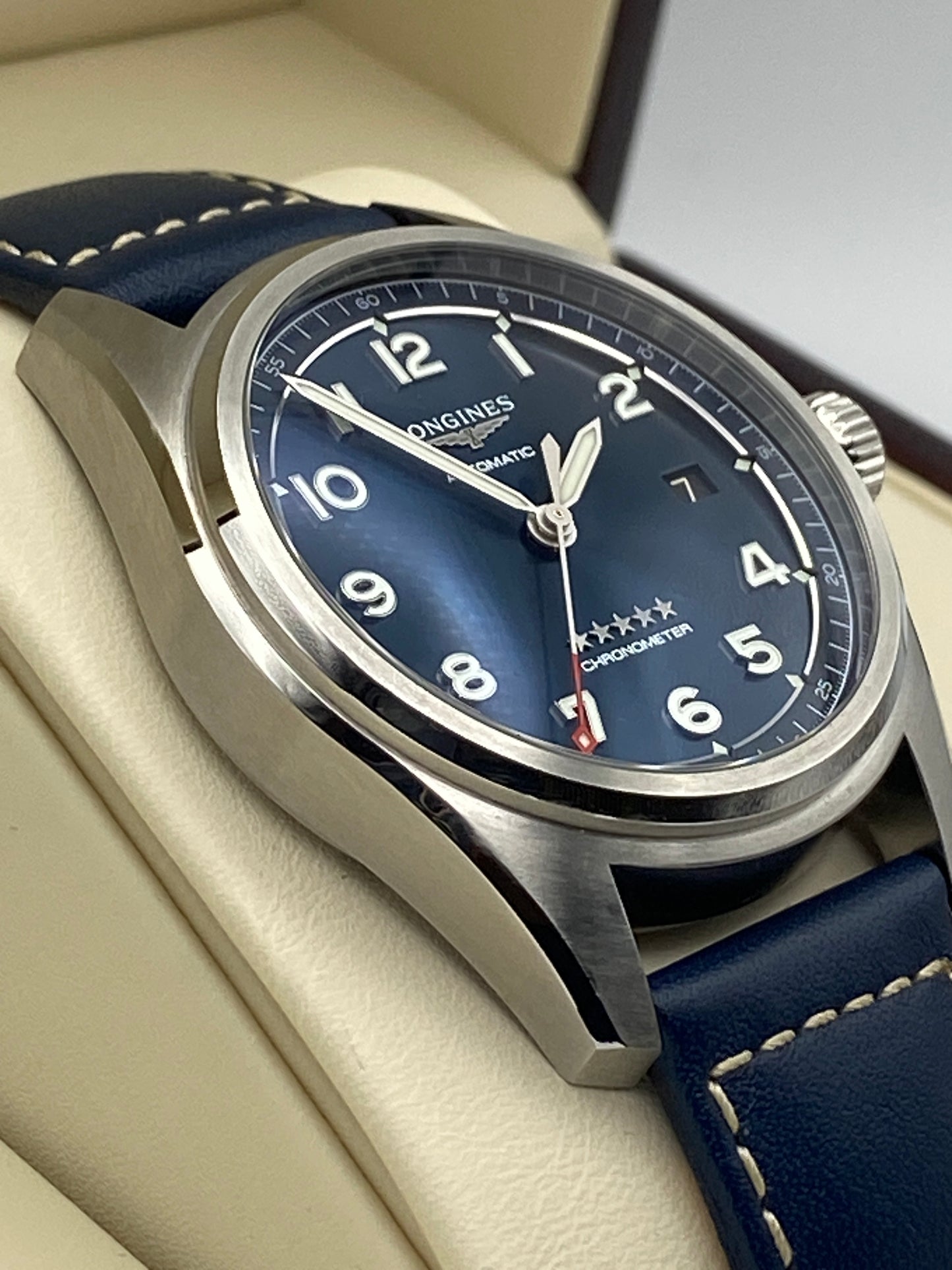 Longines Spirit Sunray Blue Men's Watch - L3.810.4.93.0