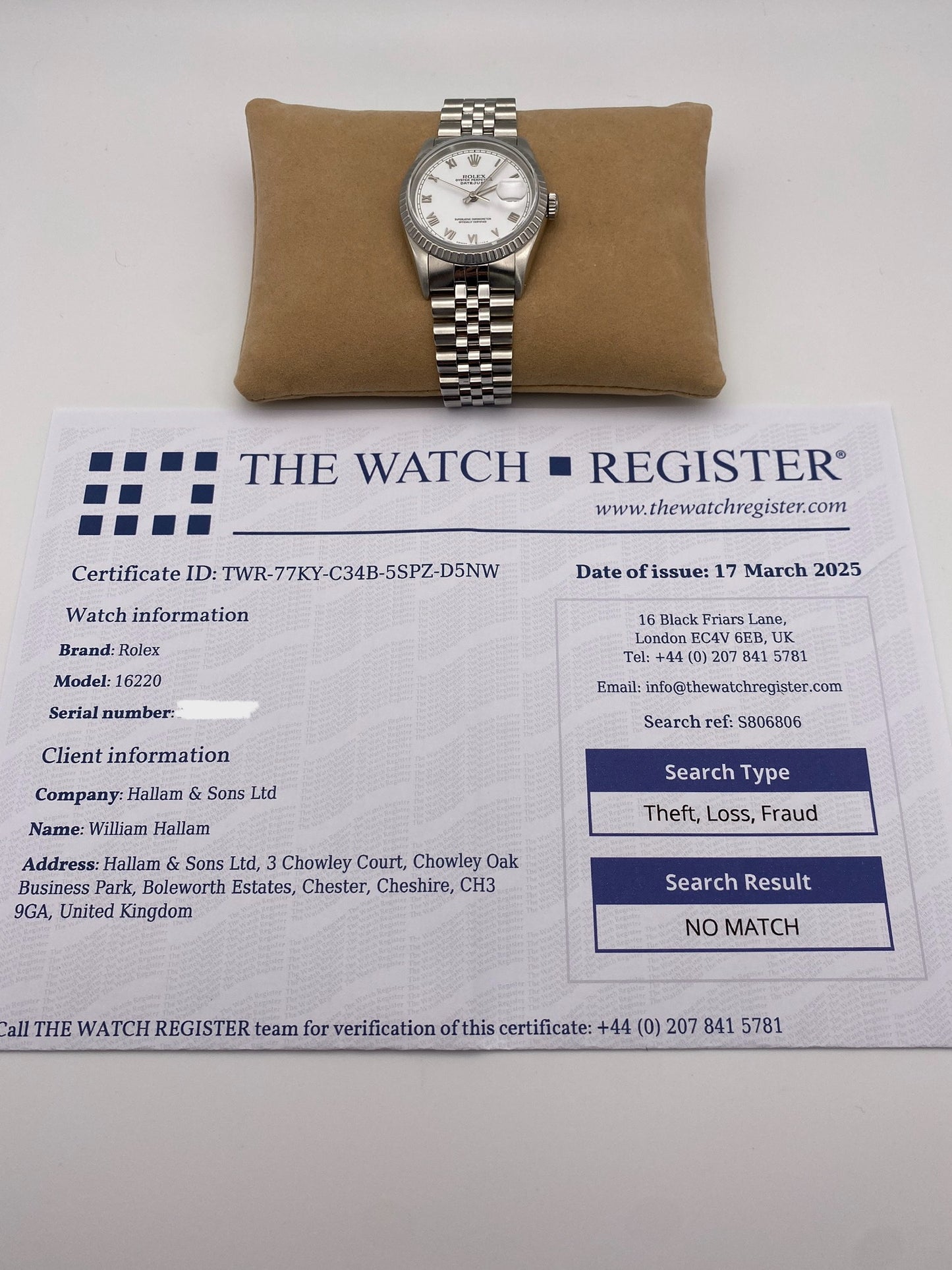Rolex Datejust 16220 (1991)