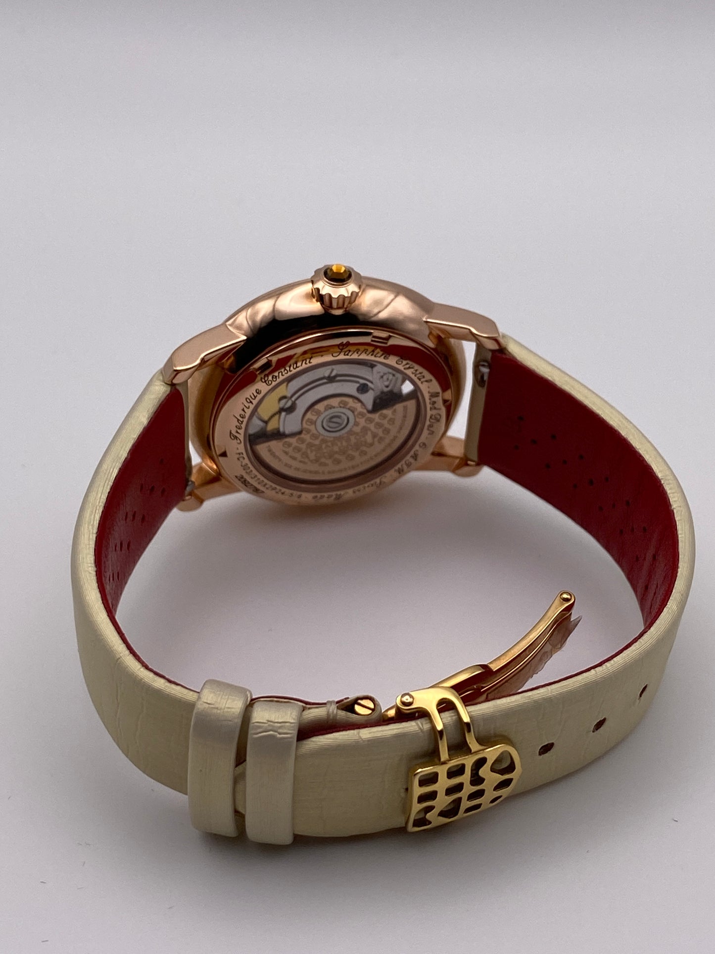FREDERIQUE CONSTANT Damen-Automatikuhr mit doppeltem Herzschlag