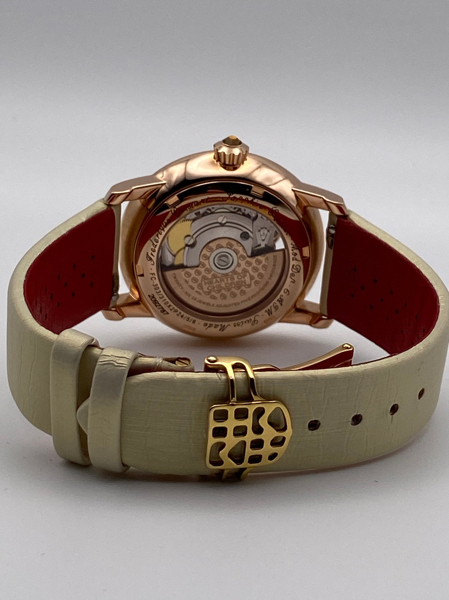FREDERIQUE CONSTANT Damen-Automatikuhr mit doppeltem Herzschlag