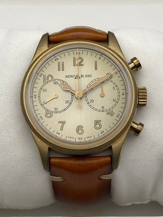 Montblanc 1858 Automatic Chronograph Bronze 42mm – Ref. 118223 – Full Set – Mint