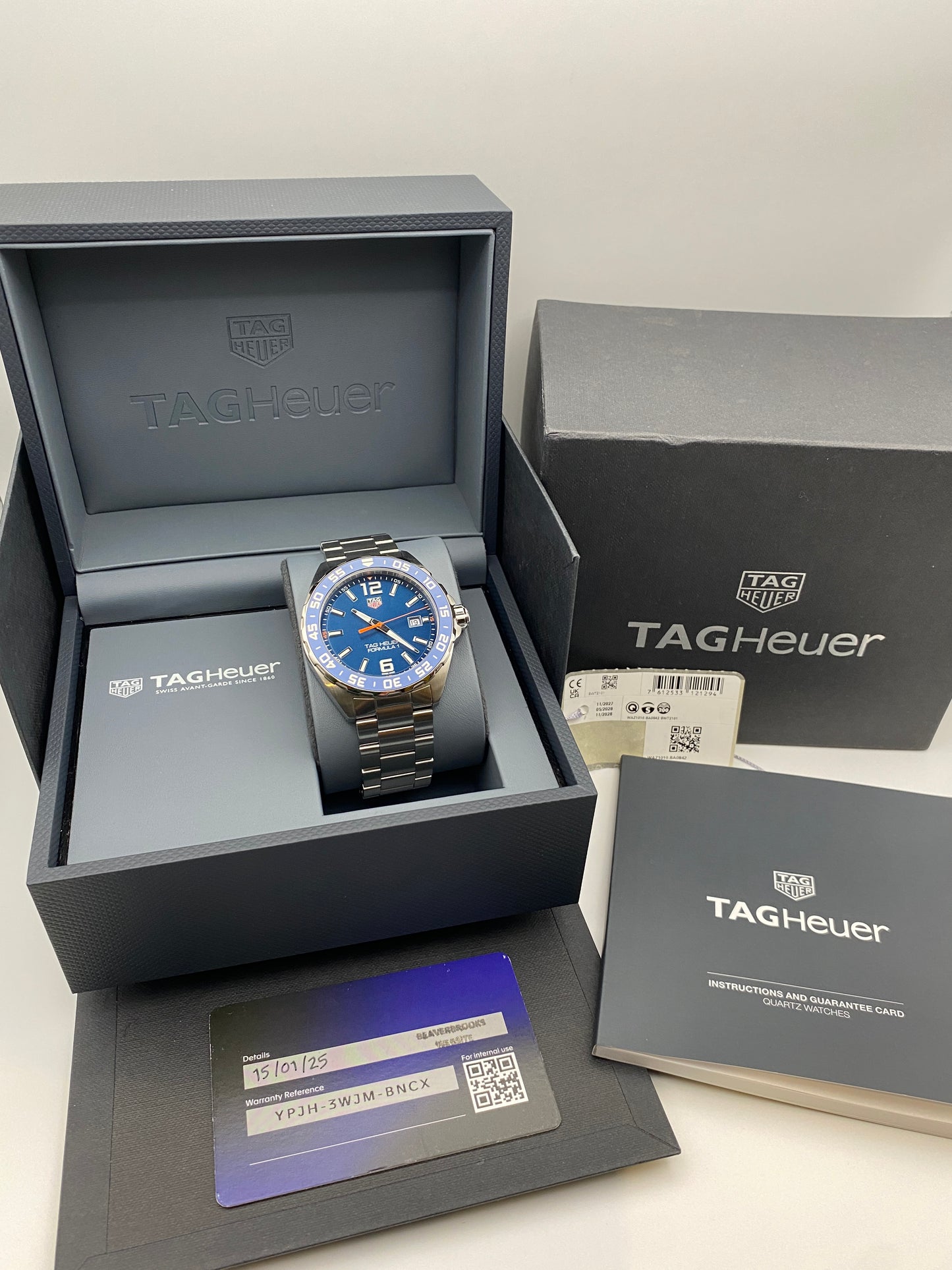 Tag Heuer Formula 1 43mm Blue Dial WAZ1010.BA0842 2025 Full Set | Warranty 2027