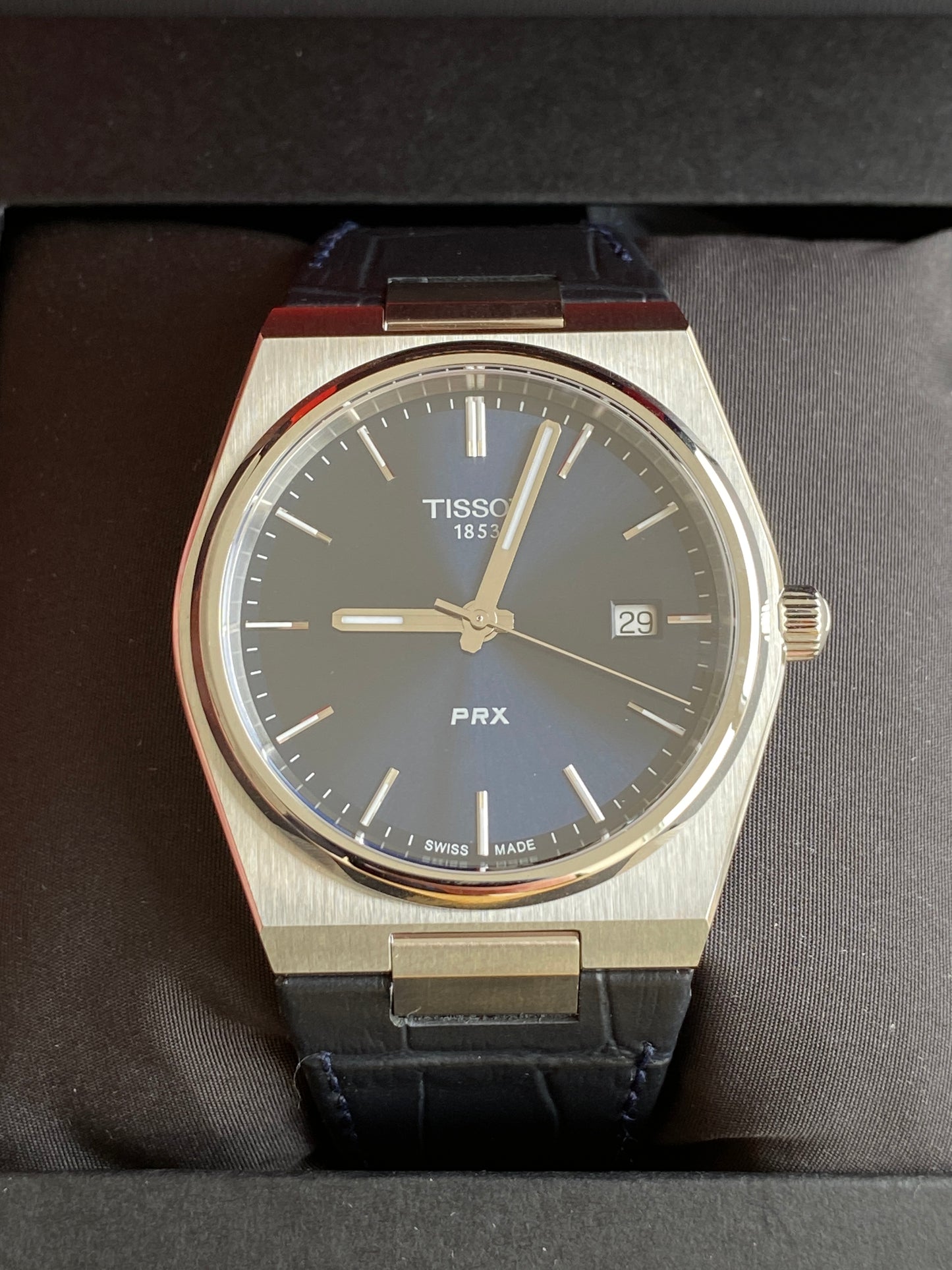 Tissot T-Classic PRX 40mm Men’s Watch – Blue (T1374101604100)