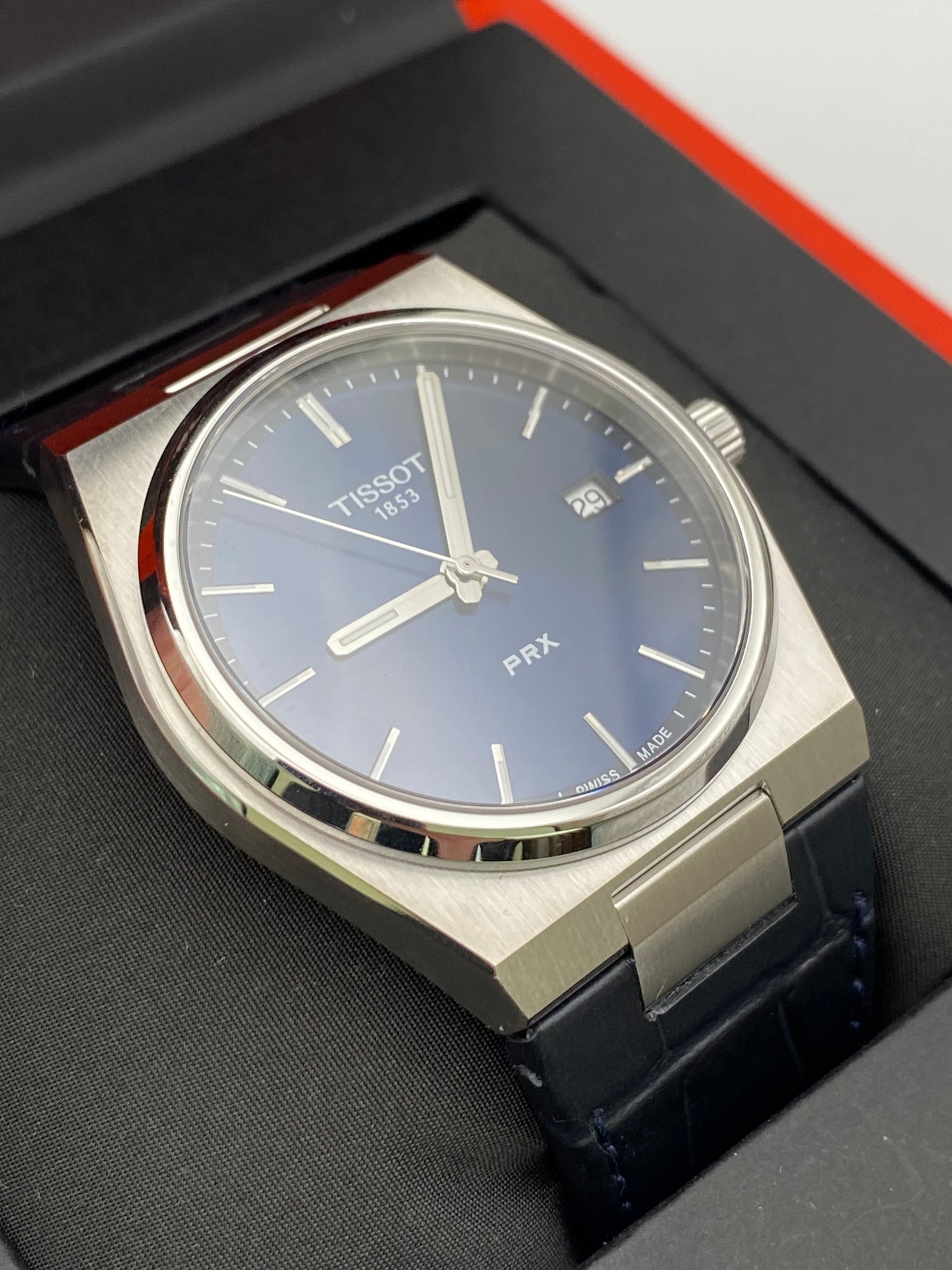 Tissot T-Classic PRX 40mm Men’s Watch – Blue (T1374101604100)