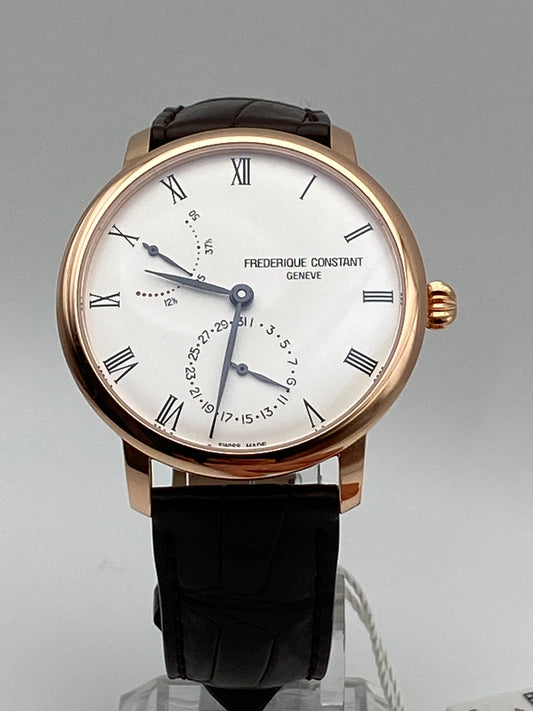 Frederique Constant Uhr SlimLine Power Reserve Automatik Roségold FC-723WR3S4