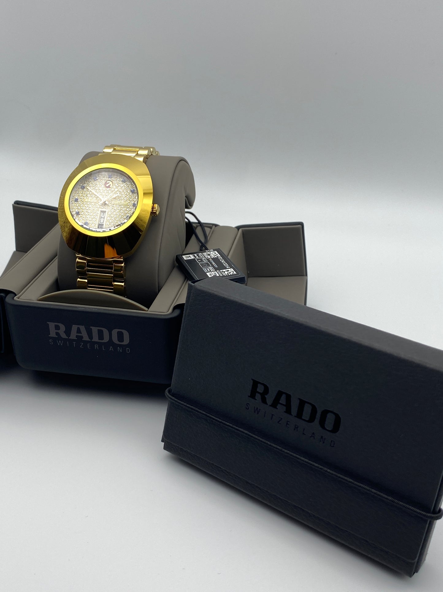 RADO DIASTAR 'The Original' Stone Set 35mm Automatic Wrist Watch (R12413314)