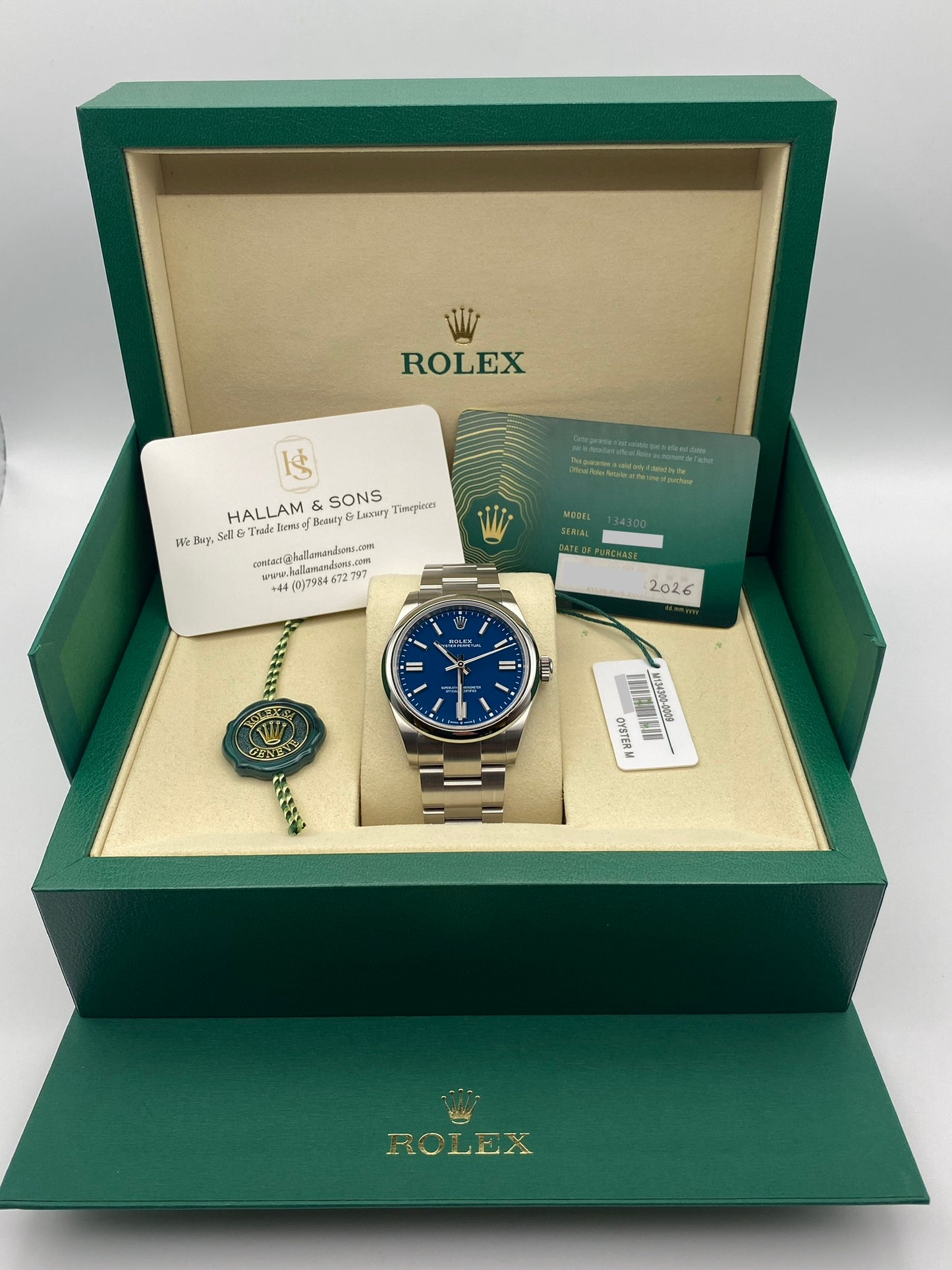 Rolex 134300 Oyster Perpetual 41 “Med Blue” 2026 Full Set