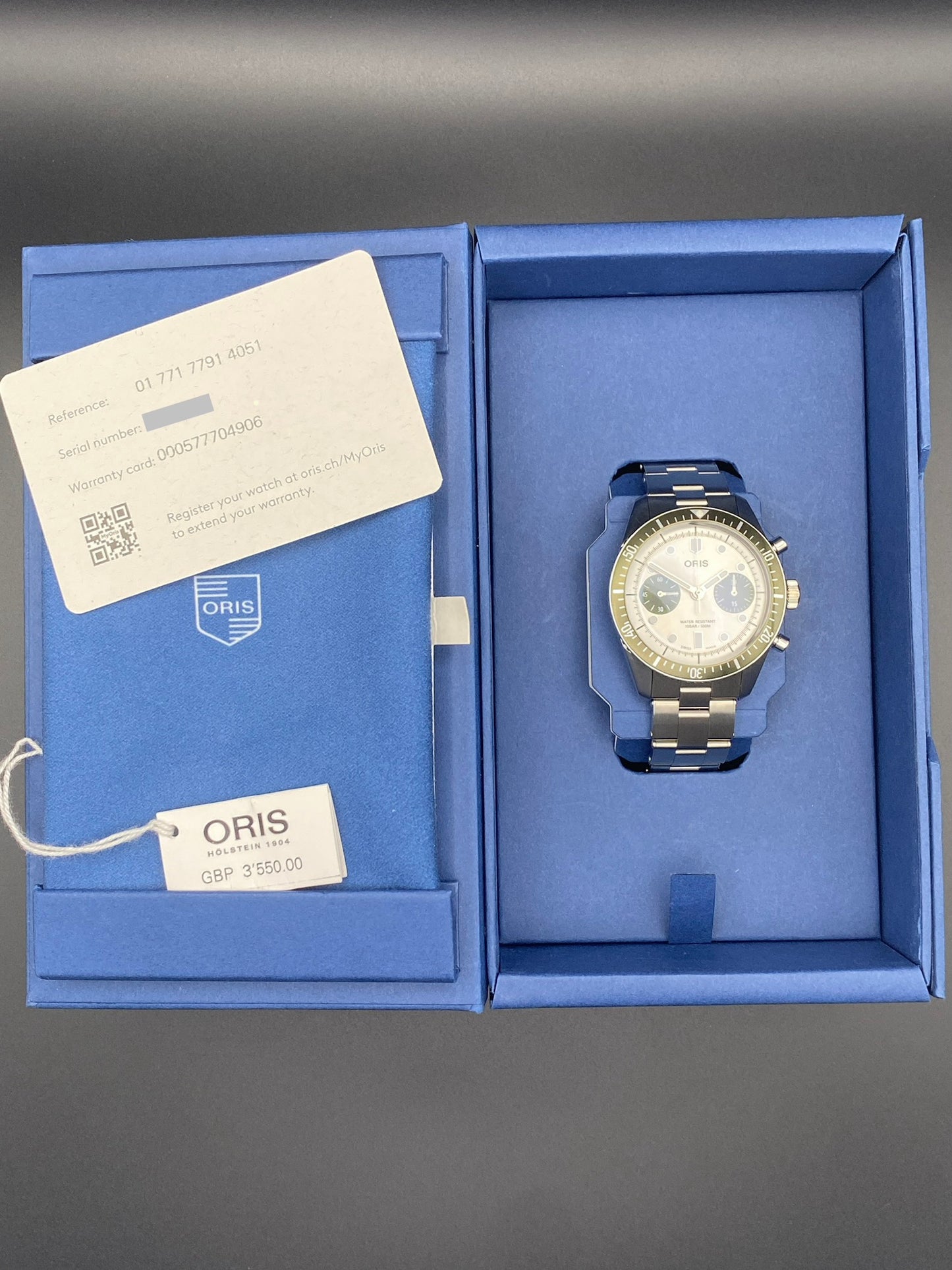 Oris Divers Sixty-Five Chronograph, Ref.01 771 7791 4051-07 8 20 18 (2025)