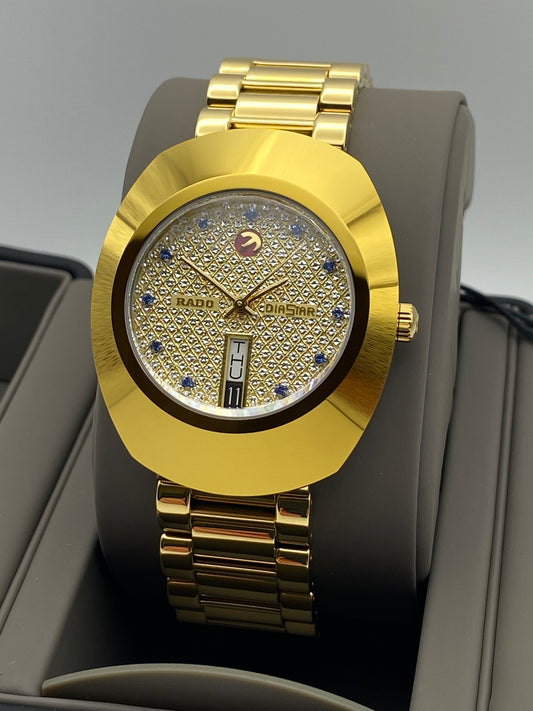 RADO DIASTAR 'The Original' Stone Set 35mm Automatic Wrist Watch (R12413314)