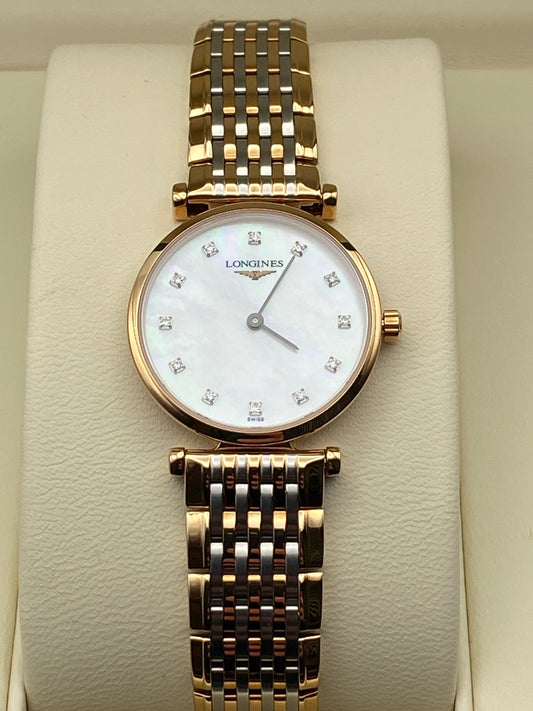 LONGINES, La Grande Classique, 24mm MOP Dial, Stainless Steel / PVD Ladies Watch (L42091977)
