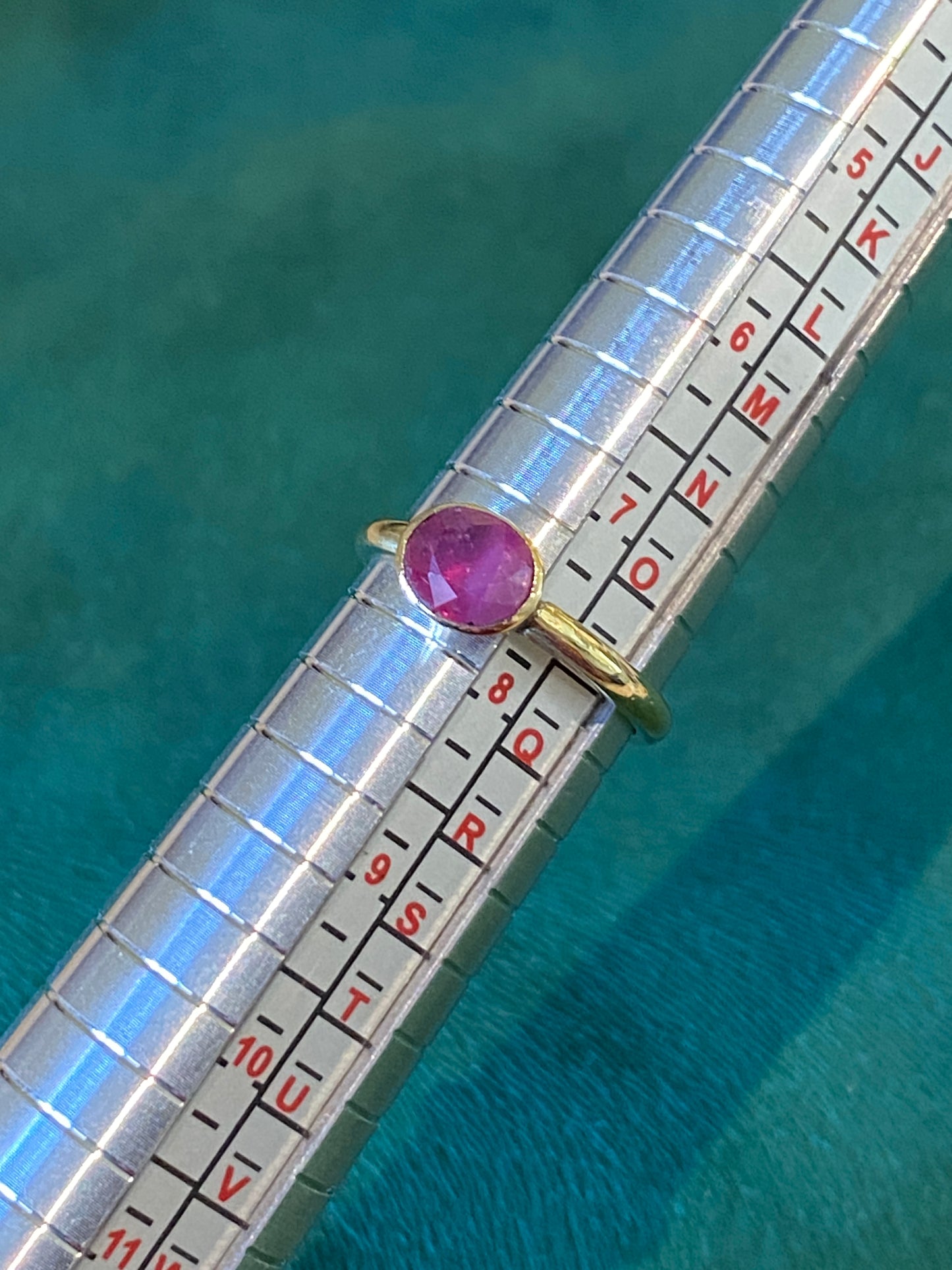 18ct Yellow Gold Ruby Solitaire Ring | 1.45ct Unheated Mozambique Ruby | Natural Gemstone Ring