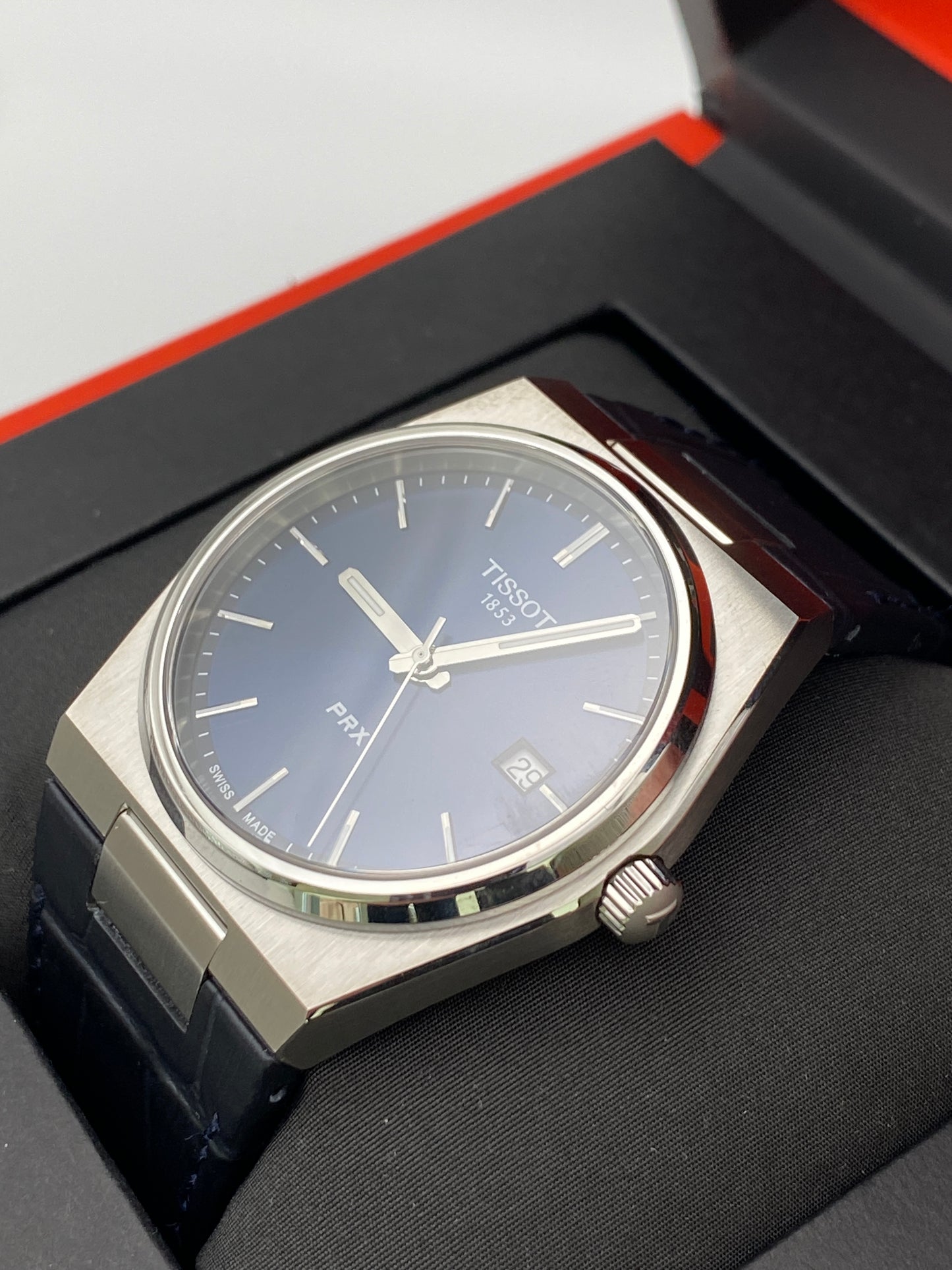 Tissot T-Classic PRX 40mm Men’s Watch – Blue (T1374101604100)